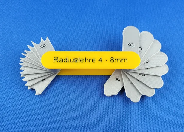 Bộ Thước Đo Bán Kính Radius Gauge 4-8mm Tiện Lợi Cho DIY - Image 1