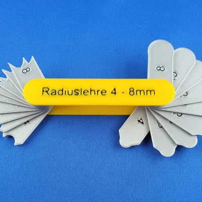 Bộ Thước Đo Bán Kính Radius Gauge 4-8mm Tiện Lợi Cho DIY