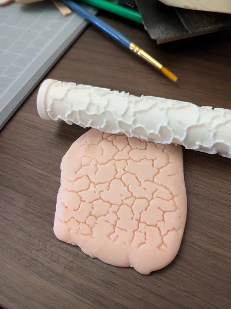 Cây lăn tạo họa tiết - Vân đất nứt nẻ (Cracked Earth Pattern) - Image 1