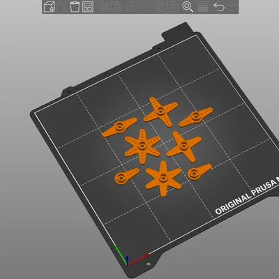 Bộ cánh tay đòn (Servo Arm) 3D in cho động cơ MG995 nhiều kiểu dáng