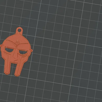 Móc khóa mặt nạ MF DOOM (MF DOOM mask keychain)