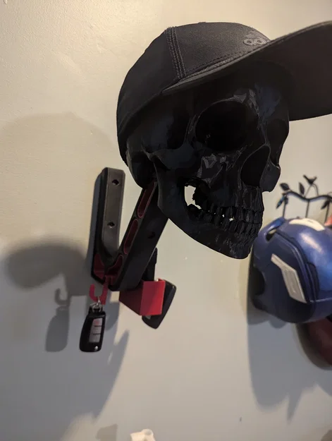 Móc treo chìa khóa và ví cho Skull Helmet Holder - Image 1