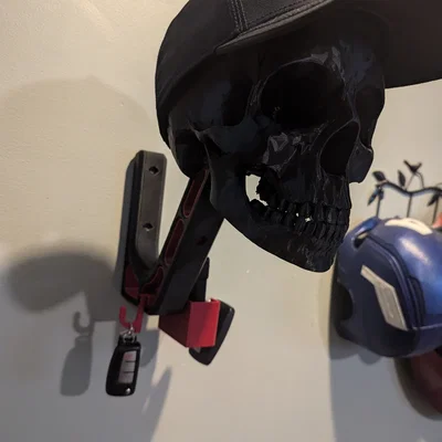 Móc treo chìa khóa và ví cho Skull Helmet Holder