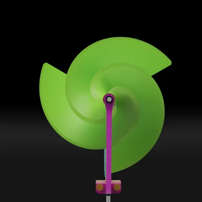 Mighty Archy – Cối xay gió dùng đường xoắn Archimedean/Pappus