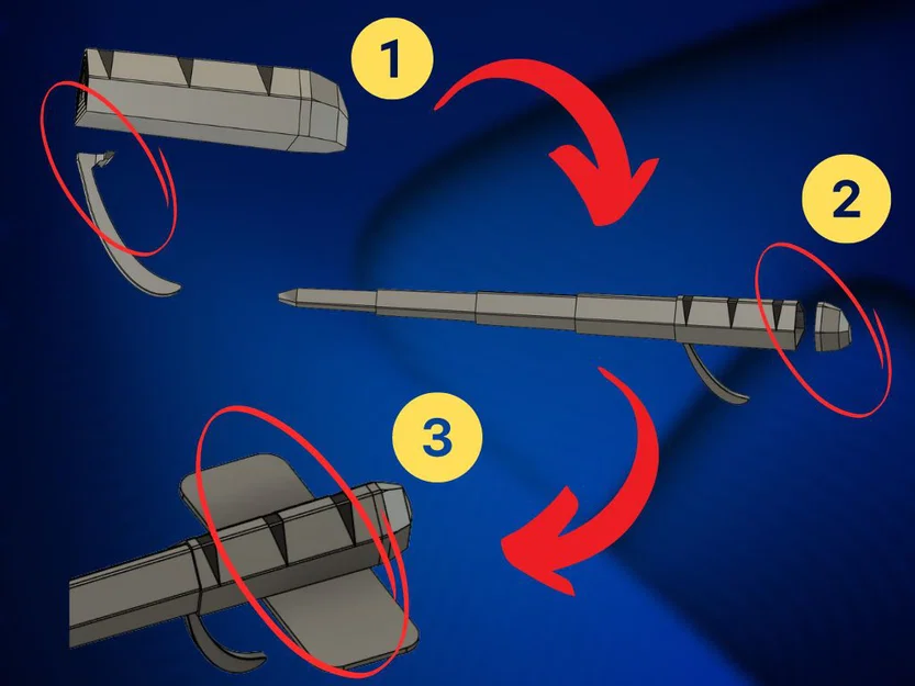 Móng Wolverine gập gọn (Collapsible Wolverine Claws) - Image 3