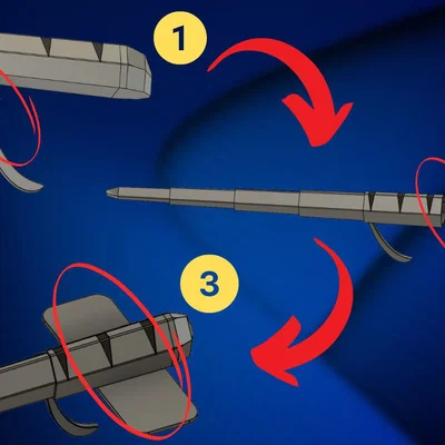 Móng Wolverine gập gọn (Collapsible Wolverine Claws)