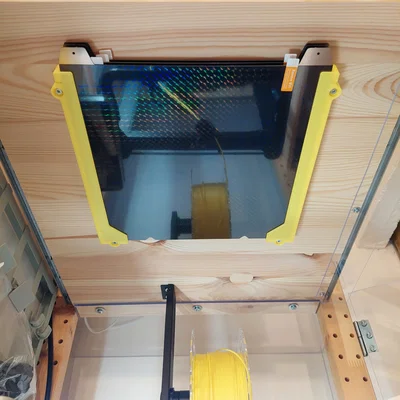 Kệ/Ngăn chứa build plate xếp chồng, gắn dưới bàn/kệ (Creality/Prusa/Bambu…)