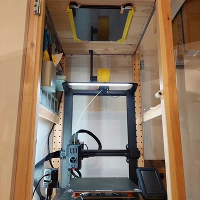 Kệ/Ngăn chứa build plate xếp chồng, gắn dưới bàn/kệ (Creality/Prusa/Bambu…)