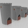Chậu/Bình hoa tự tưới dạng Tháp Lâu Đài (Self-watering Flower Pot / Vase Castle Tower) - Thumbnail 1
