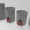 Chậu/Bình hoa tự tưới dạng Tháp Lâu Đài (Self-watering Flower Pot / Vase Castle Tower) - Thumbnail 2