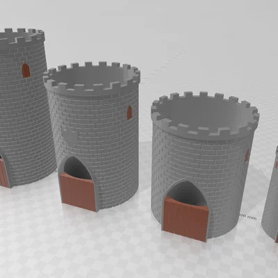 Chậu/Bình hoa tự tưới dạng Tháp Lâu Đài (Self-watering Flower Pot / Vase Castle Tower)