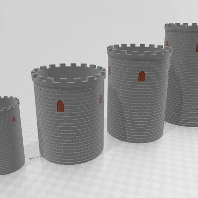 Chậu/Bình hoa tự tưới dạng Tháp Lâu Đài (Self-watering Flower Pot / Vase Castle Tower)