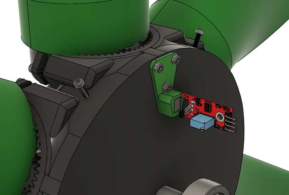 Tua-bin gió 6 cánh variable pitch tham số (2,7m) – kèm STEP files - Image 9