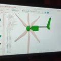 Tua-bin gió 6 cánh variable pitch tham số (2,7m) – kèm STEP files - Thumbnail 37