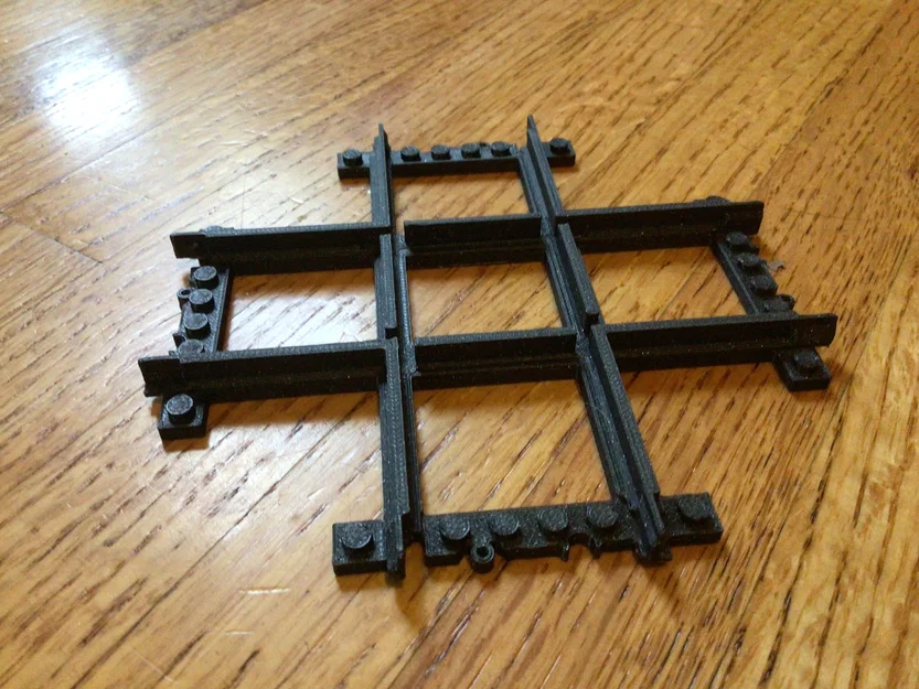 Ngã giao đường ray tàu LEGO (Lego train track intersection) - Image 1