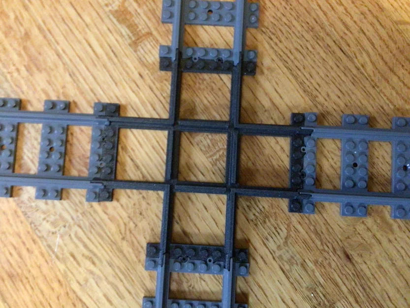 Ngã giao đường ray tàu LEGO (Lego train track intersection) - Image 2