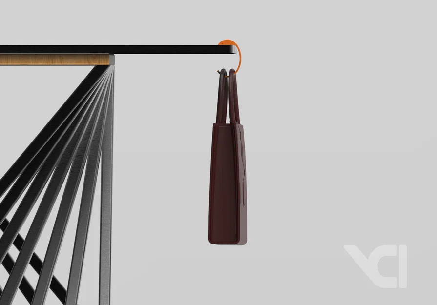 Móc treo túi xách gắn cạnh bàn tiện lợi (Bag Table Hook) - Image 3