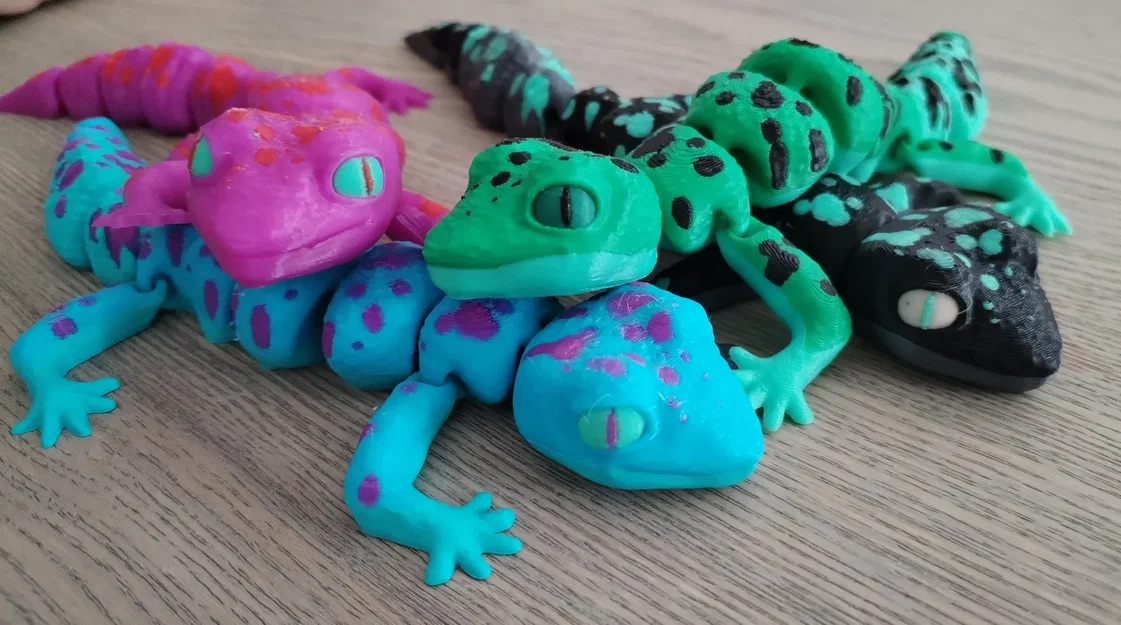 Flexi Leopard Gecko (Tắc kè da báo) – mẫu flexi siêu dễ thương - Image 3