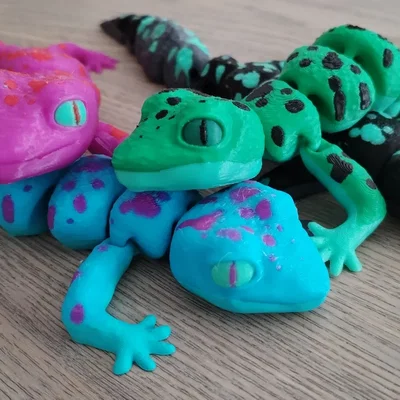 Flexi Leopard Gecko (Tắc kè da báo) – mẫu flexi siêu dễ thương