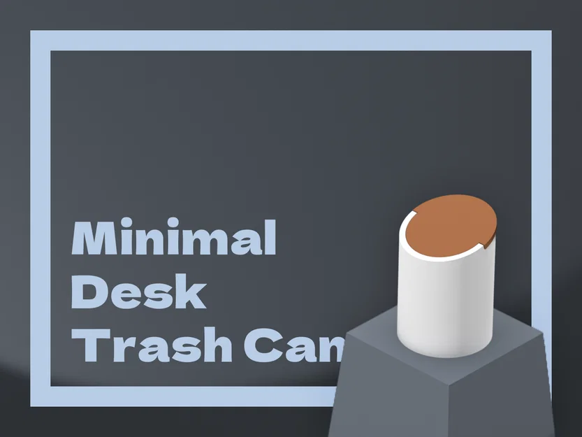 Thùng rác mini để bàn tối giản (Minimal Desk Trash Can) - Image 1