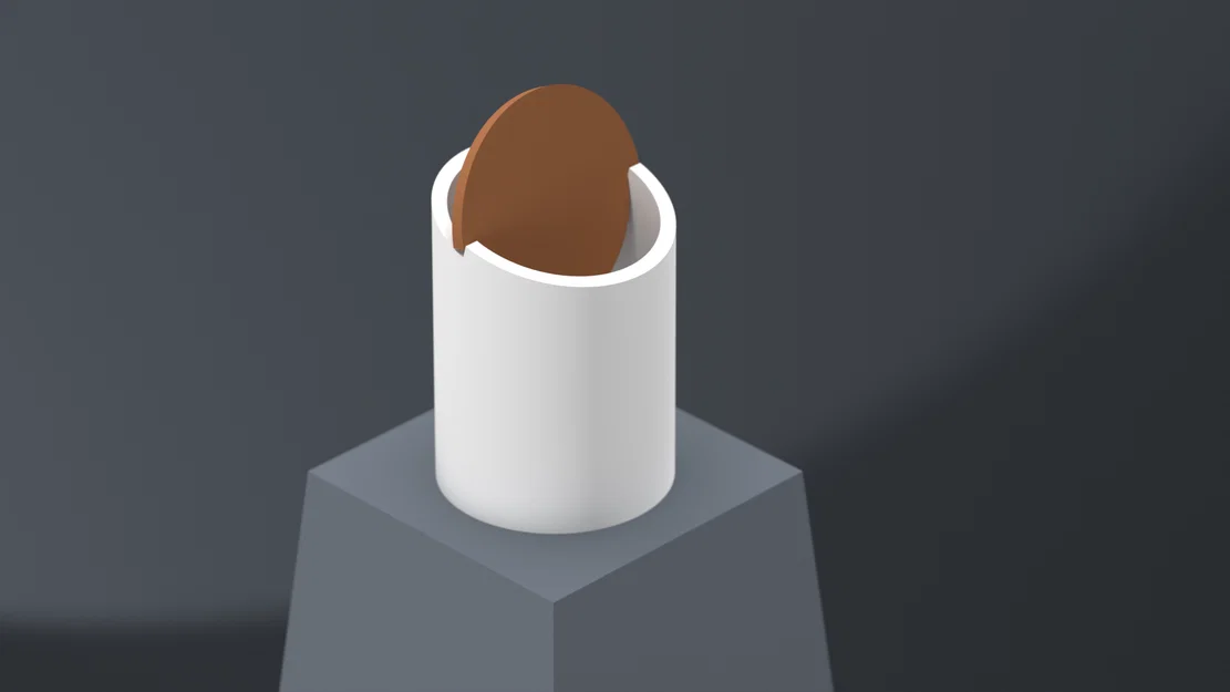 Thùng rác mini để bàn tối giản (Minimal Desk Trash Can) - Image 3