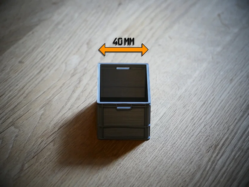 Mô hình thùng nhựa công nghiệp Eurobox 60x40x32 tỉ lệ 1:10 - Image 4