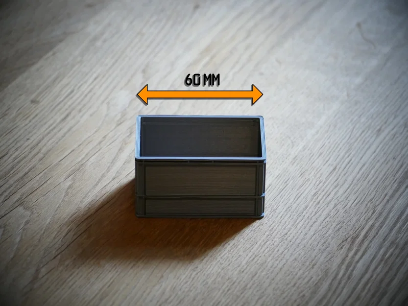 Mô hình thùng nhựa công nghiệp Eurobox 60x40x32 tỉ lệ 1:10 - Image 5