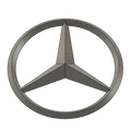 Mô hình logo Mercedes 3D trang trí (2 phiên bản) - Thumbnail 1