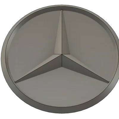 Mô hình logo Mercedes 3D trang trí (2 phiên bản)