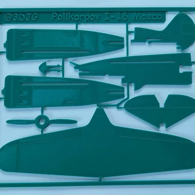 Kitcard máy bay – Polikarpov I-16 “Mosca”