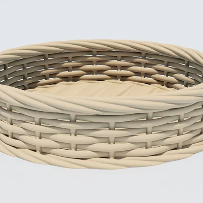Mô hình giỏ đan mây (Wicker Basket) trang trí tinh tế cho ngôi nhà bạn