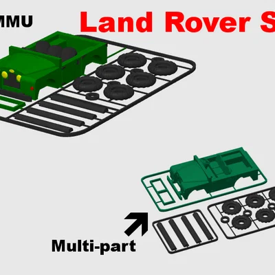 Mô hình lắp ráp 3D Land Rover Series I SWB (Jeep Kit Card)
