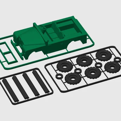 Mô hình lắp ráp 3D Land Rover Series I SWB (Jeep Kit Card)