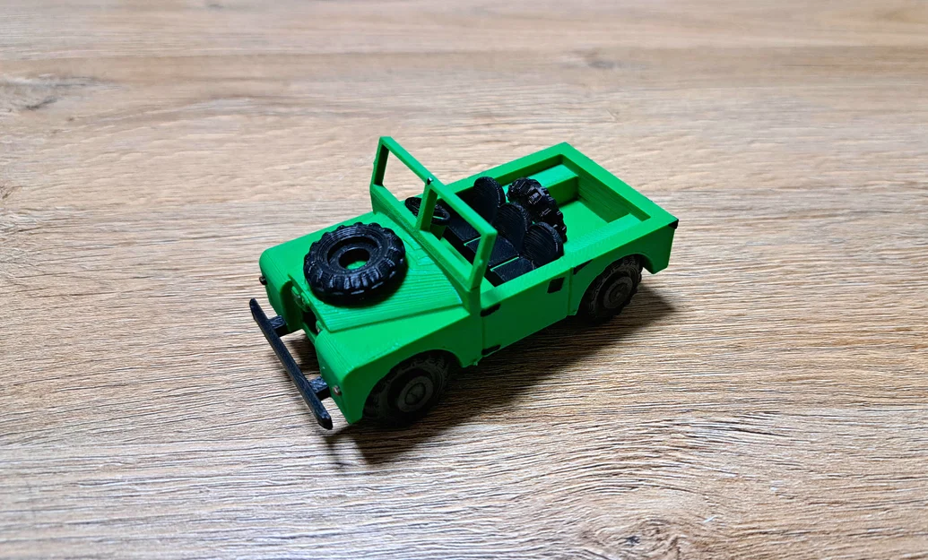 Mô hình lắp ráp 3D Land Rover Series I SWB (Jeep Kit Card) - Image 4