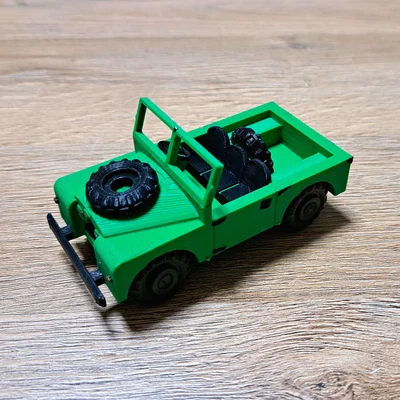 Mô hình lắp ráp 3D Land Rover Series I SWB (Jeep Kit Card)