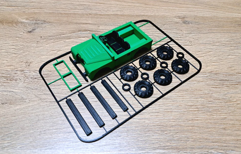 Mô hình lắp ráp 3D Land Rover Series I SWB (Jeep Kit Card) - Image 5