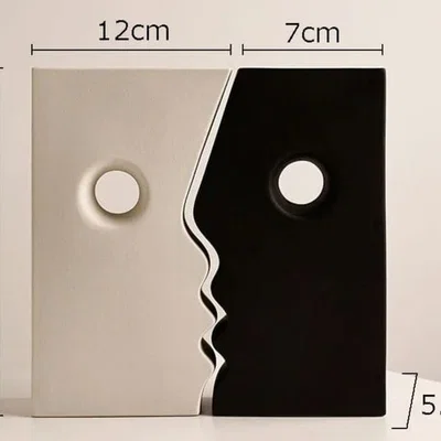 Mẫu lọ hoa nghệ thuật hình khuôn mặt in 3D sang trọng