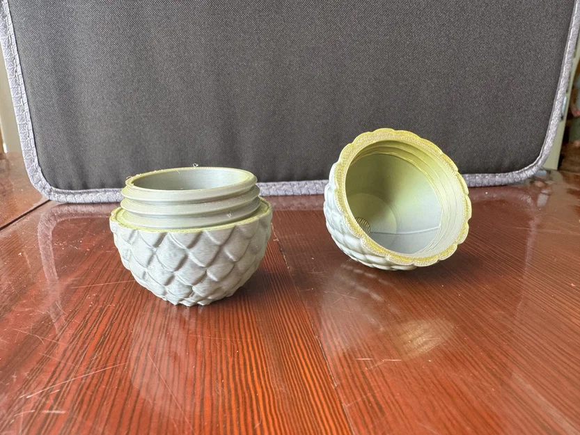 Mô hình hộp đựng đồ 3D hình trứng rồng (Dragon Egg) độc đáo - Image 3