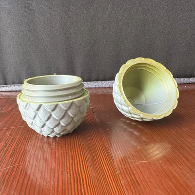 Mô hình hộp đựng đồ 3D hình trứng rồng (Dragon Egg) độc đáo