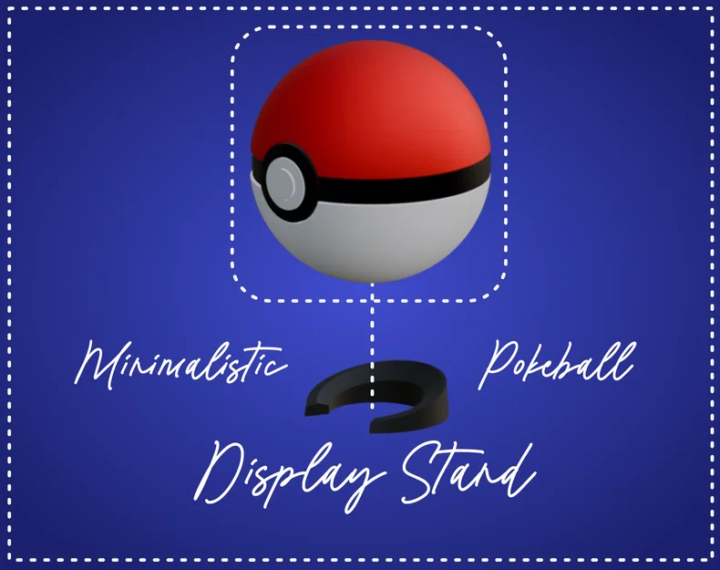 Đế trưng bày Pokéball tối giản - Phụ kiện in 3D cực nhanh - Image 1