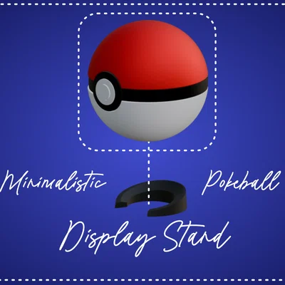 Đế trưng bày Pokéball tối giản - Phụ kiện in 3D cực nhanh