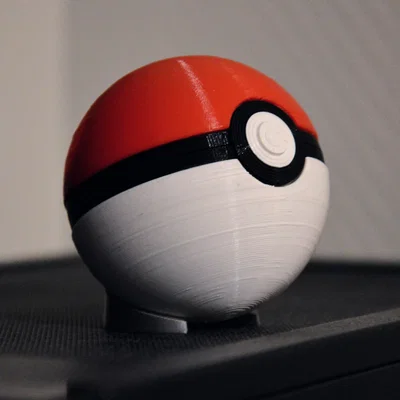 Đế trưng bày Pokéball tối giản - Phụ kiện in 3D cực nhanh