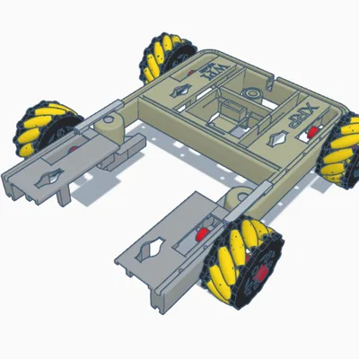 XRP Mecanum Drive / Omnidirectional (in full 3D, 2 loại frame)