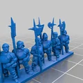Warmaster Empire Halberdiers – Strip lính halberd Empire (10mm) - Thumbnail 2