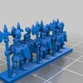 Warmaster Empire Halberdiers – Strip lính halberd Empire (10mm) - Thumbnail 4