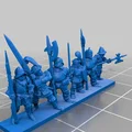 Warmaster Empire Halberdiers – Strip lính halberd Empire (10mm) - Thumbnail 6