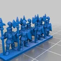 Warmaster Empire Halberdiers – Strip lính halberd Empire (10mm) - Thumbnail 7