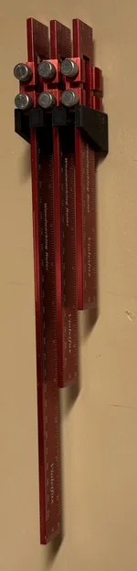 Giá treo thước đo 3D cho xưởng mộc (Woodworking Ruler Wall Rack) - Image 4