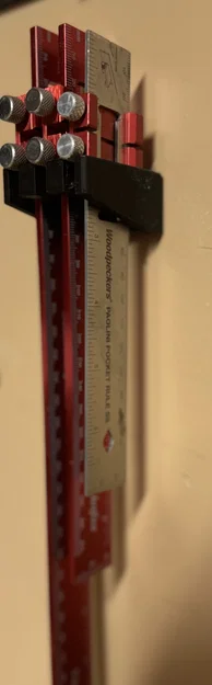 Giá treo thước đo 3D cho xưởng mộc (Woodworking Ruler Wall Rack) - Image 5