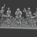 Mô hình lính nỏ Warmaster Empire Crossbowmen 10mm - Thumbnail 1